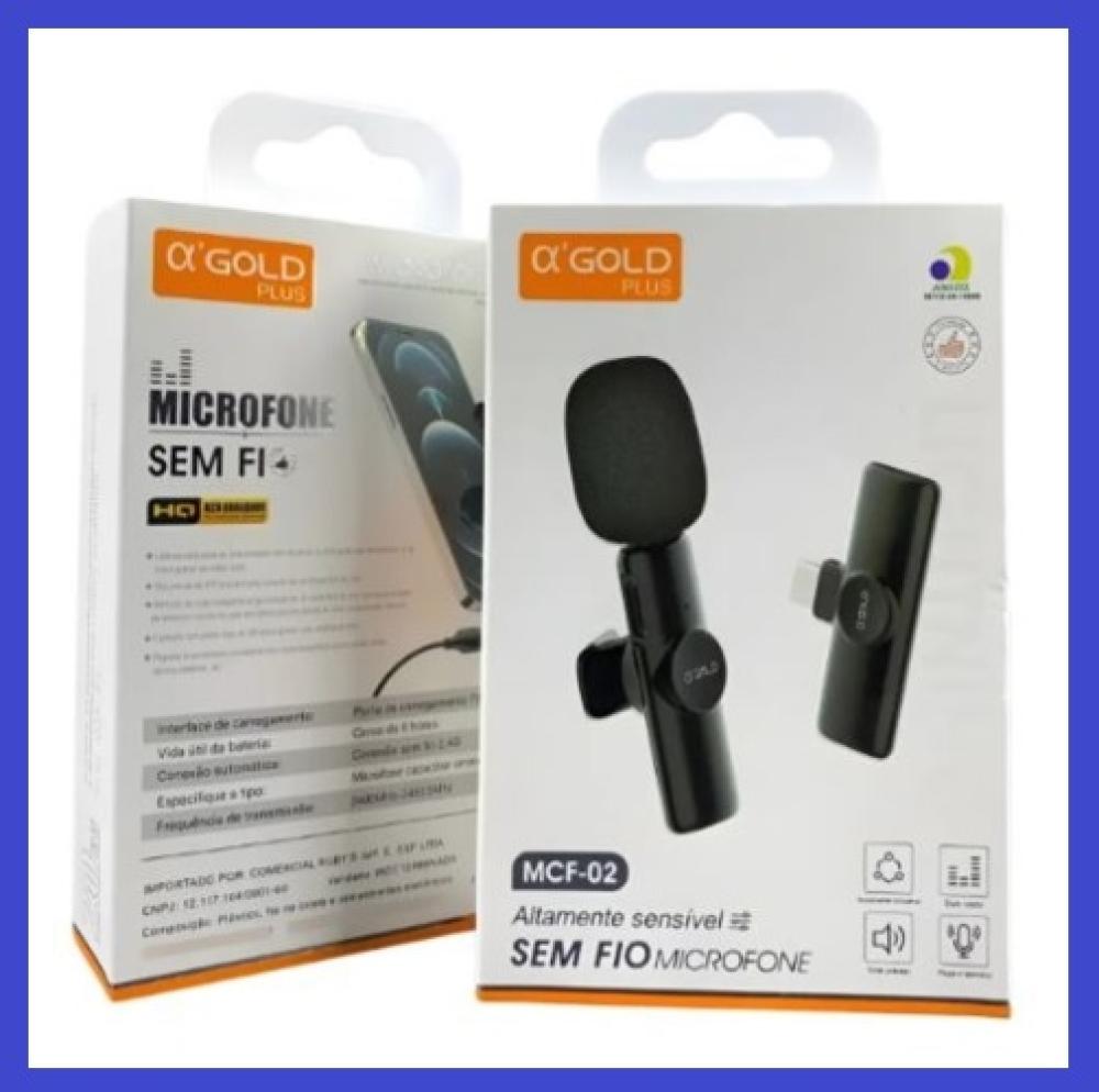 1013 - Microfone – MIC Lapela Sem Fio (Tipo C)