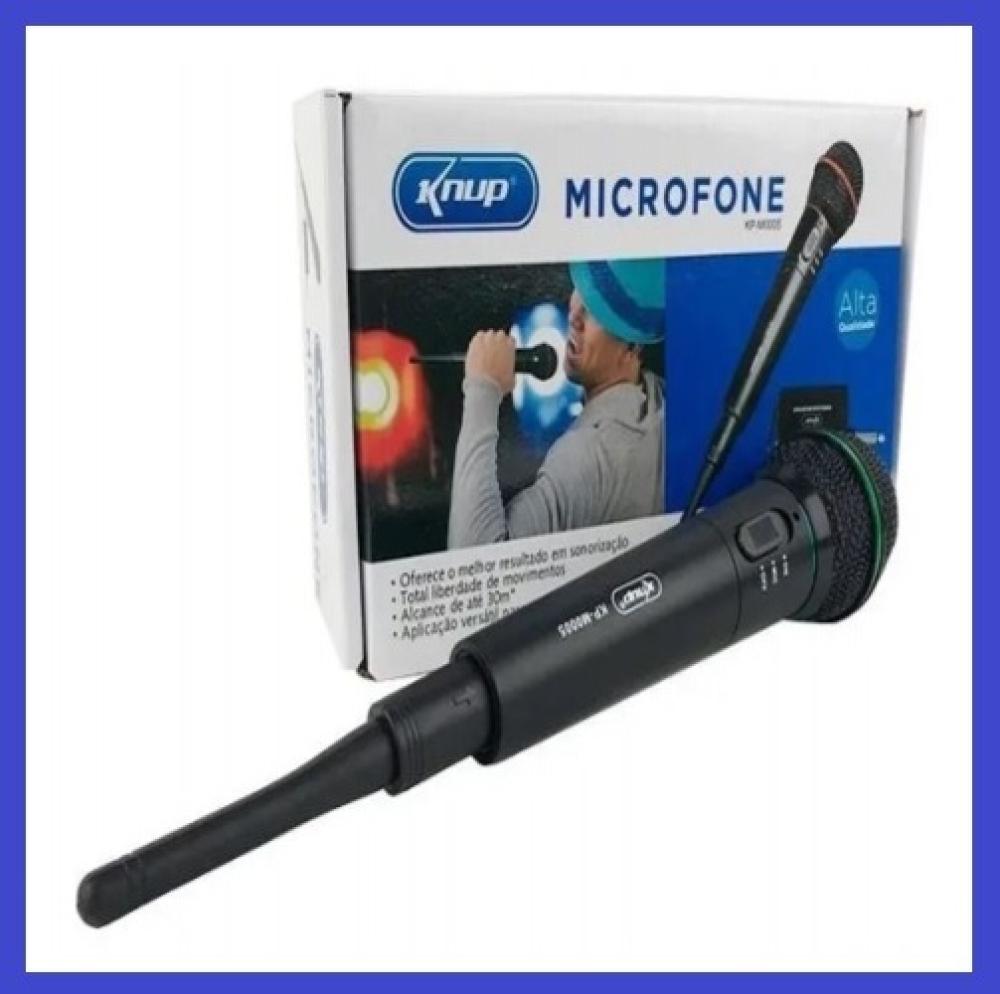 1016 - Microfone – MIC Sem Fio Profissional (P10-Pilha) Receptor Sinal P10