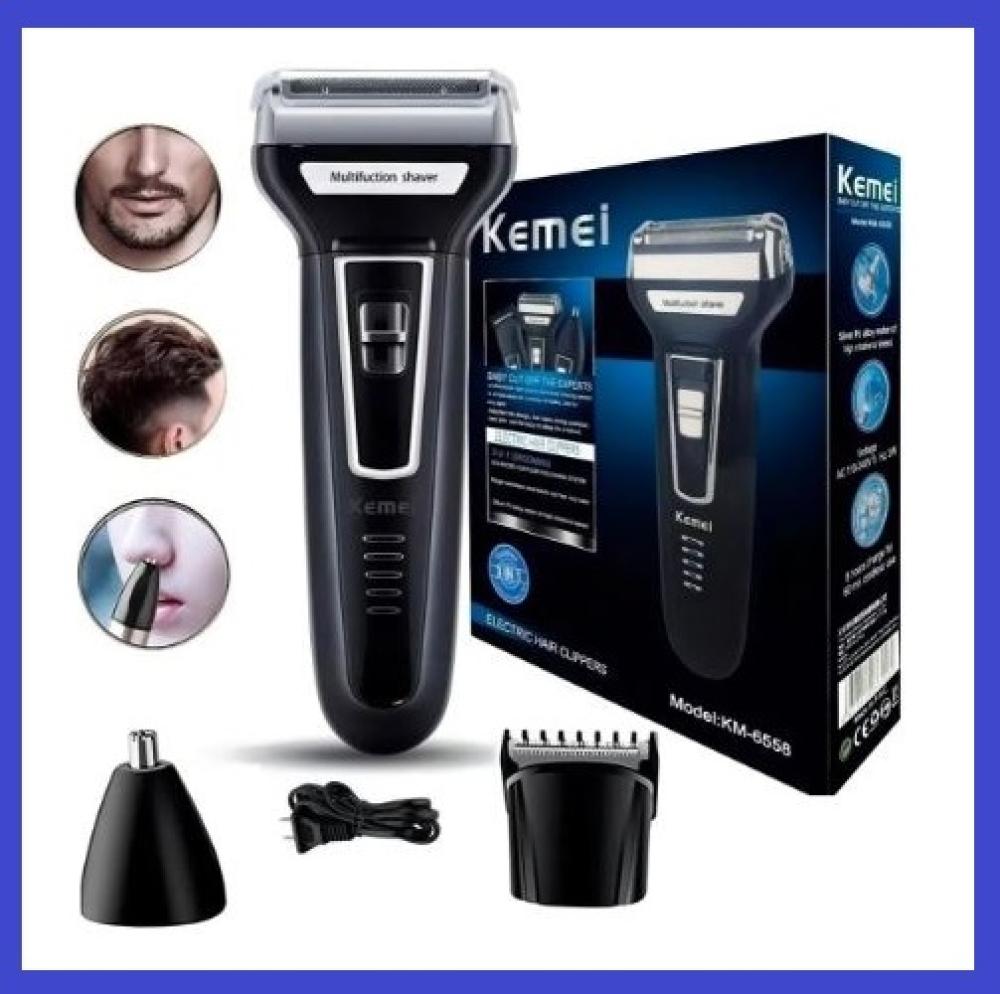 1031 - Aparador de Barba e Cabelo - KEMEI Máquina de Acabamento Elétrica Profissional (Sem Fio)