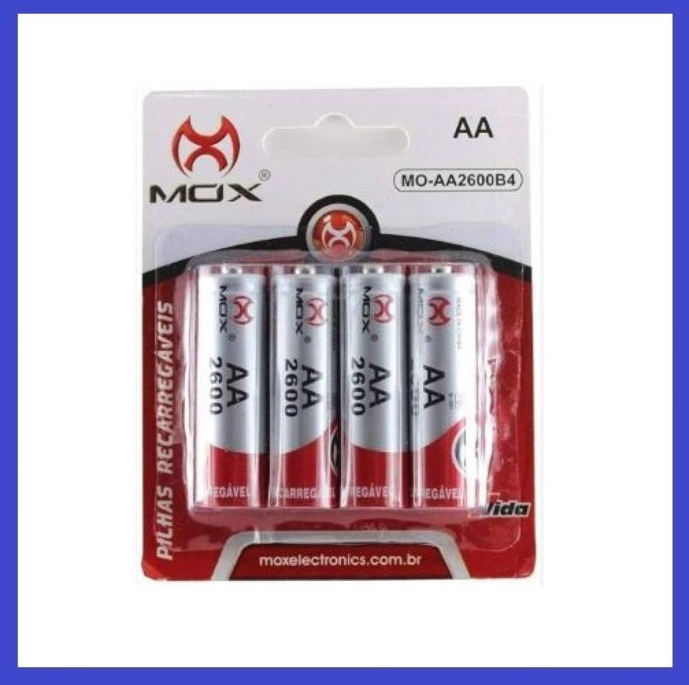 1208 - Pilhas Recarregável - AA 2600 mAh (MOX)