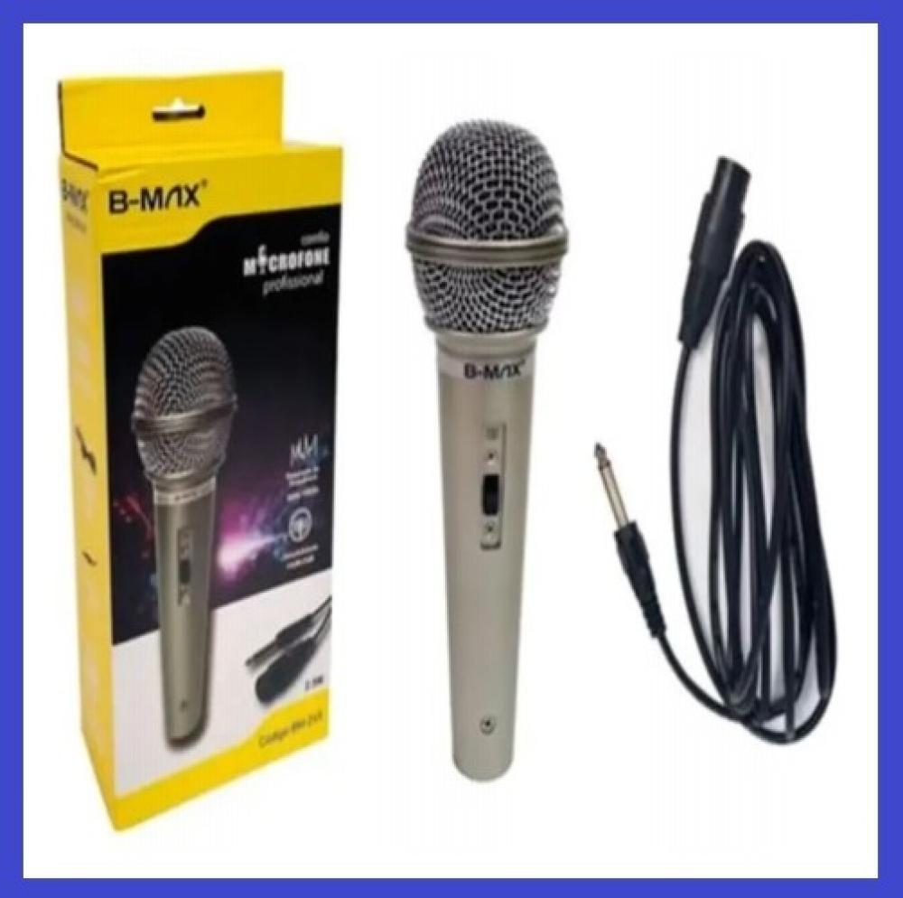 1296 - Microfone – MIC Com Fio Profissional  Dinâmico (P10)