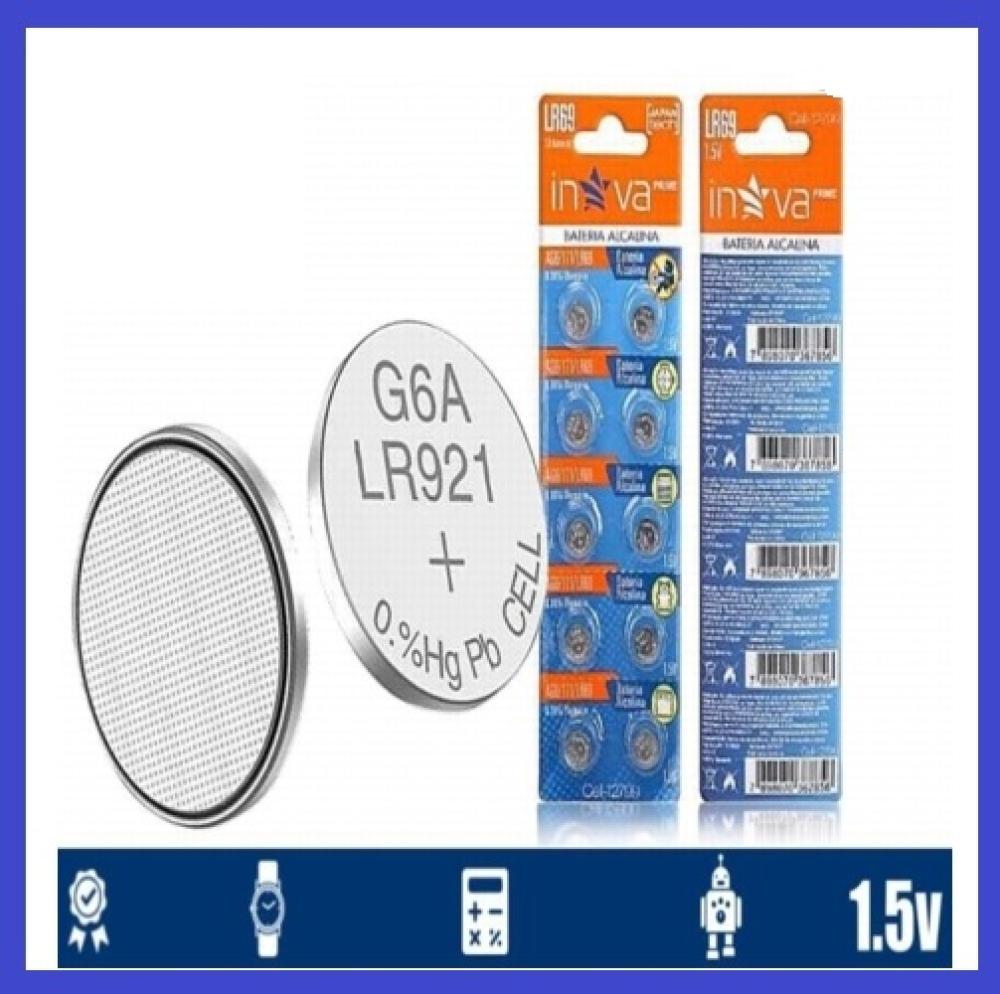 1593 - Bateria Botão – LR171LR69 (AG6) 1.5V Alcalina – CELL 10799 (Cartela 10 UND)